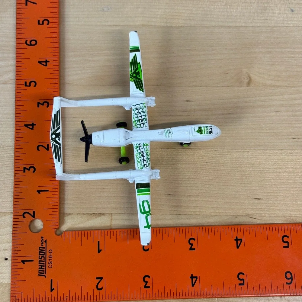 Matchbox Sky Busters SB94 Drone White Green United Alliance 94 Diecast Plane